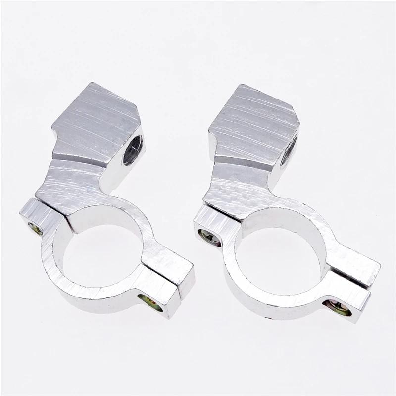 1 Pair 22mm 7/8" Universal Motorcycle Handlebar ATV Rearview Mirror Bracket Mount Adapter CNC Aluminum Holder Clamp Screw Parts