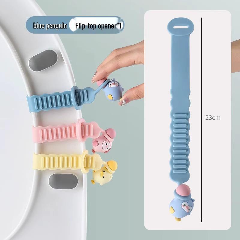 

Креативный мультяшный подъемник крышки унитаза: Ручка сиденья с откидной крышкой, защищающая от грязи