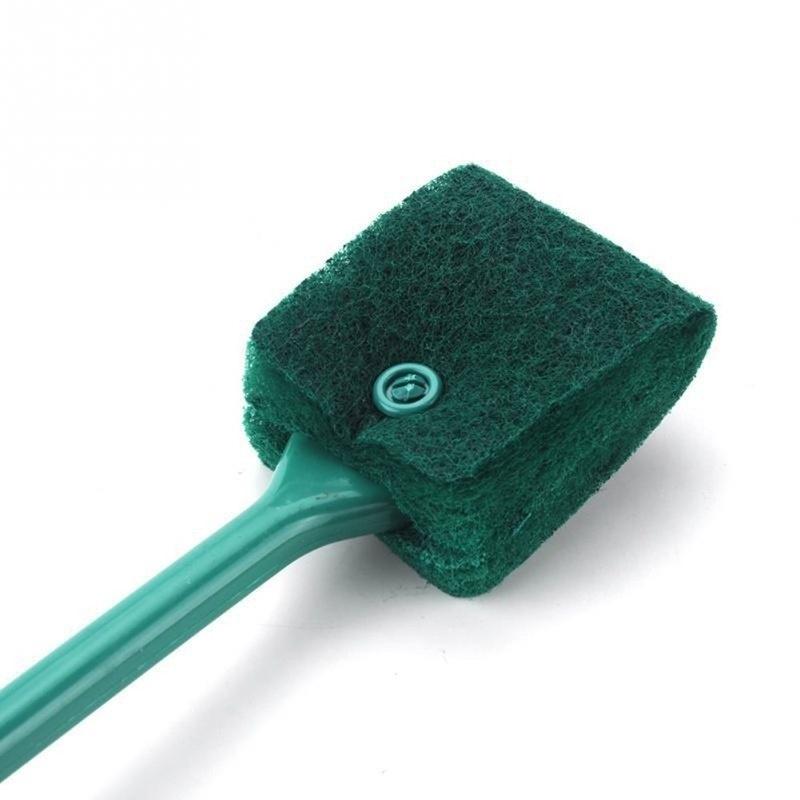 40cm Aquariumbürsten Langer Griff Zweischneidige Kunststoffglas Algenreinigungsbürste Aquarium Fischtank