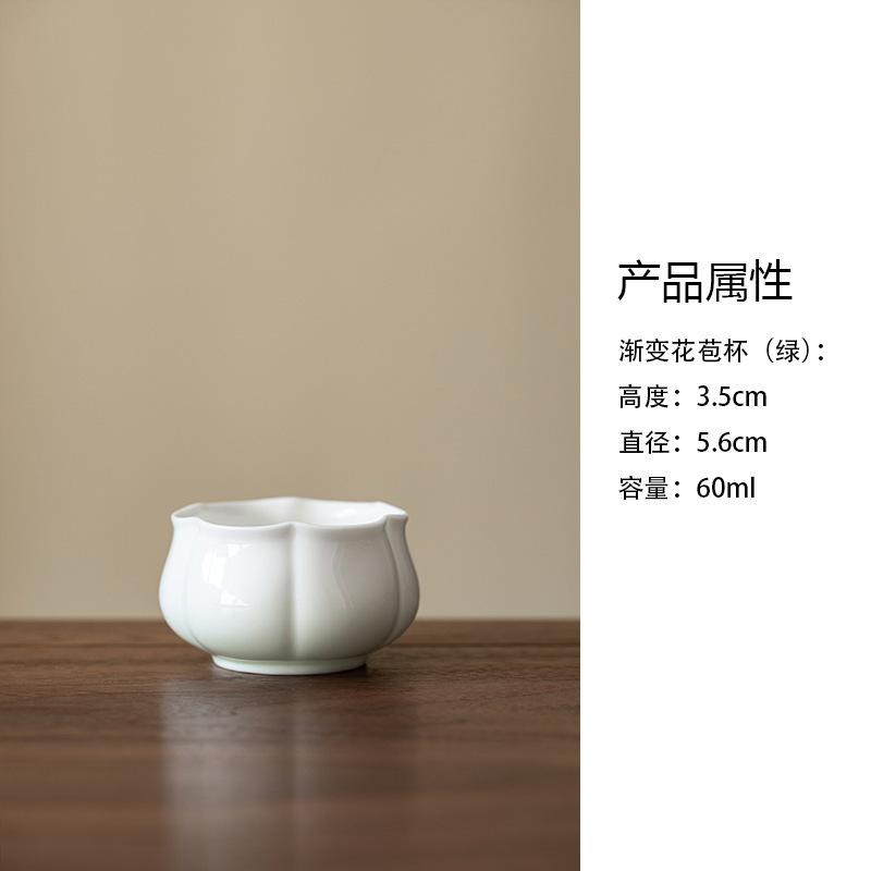 2 шт./лот Градиентный цвет Чашка для чая в форме цветка тыквы Ретро Чайная пиала Кувшин Чашка для дегустации чая Ароматная чашка Мастер-чашки Цзяньчжань Для чая Подарок