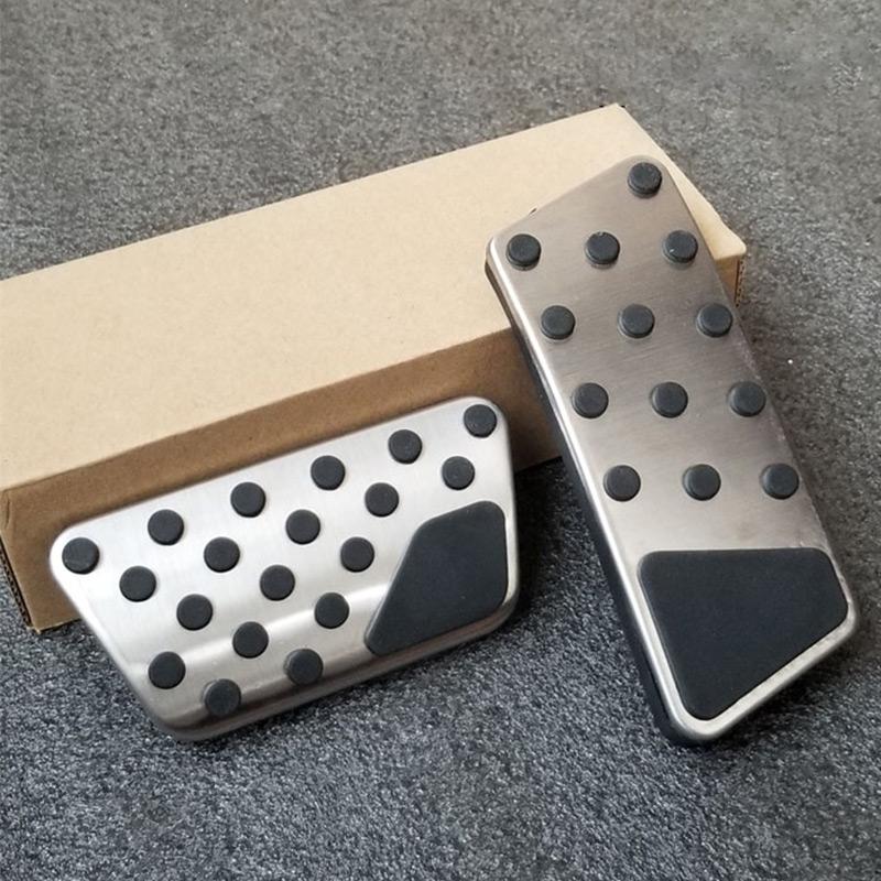 Stainless Steel Car Accelerator Pedal Brake Pedals Non Slip Cover For Jeep Wrangler JL 2018-2020 2024 JK 2007-2017 Accessories