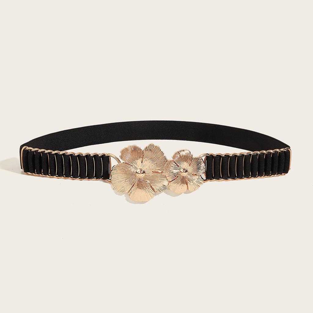 Waist Metallic Ladies Belt With Snap Button Closure For Dresses And Wear Casual