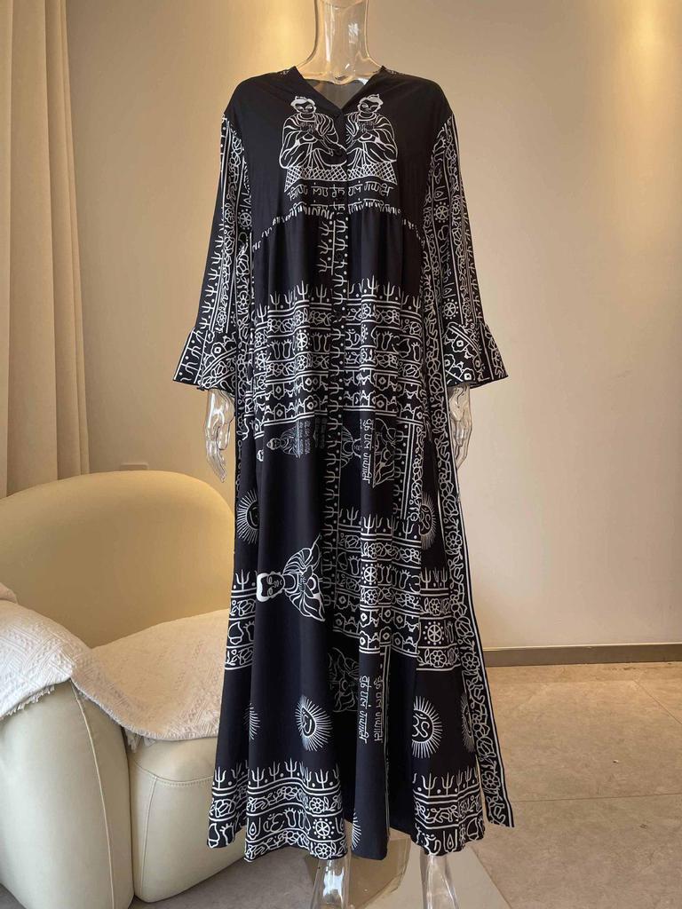 2025 Trendy Hot-Selling Printed Dress