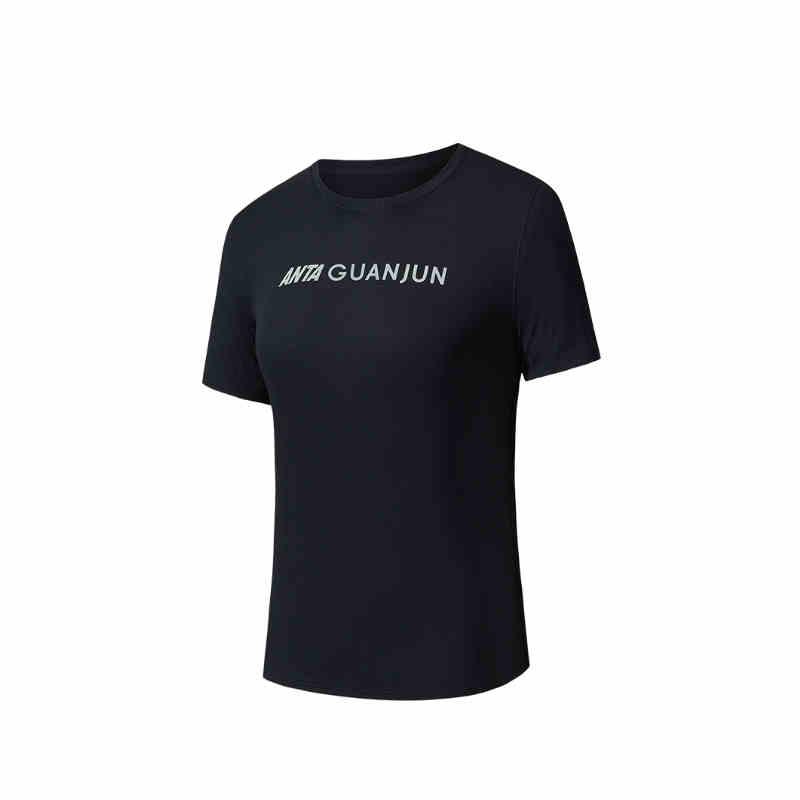 

Anta Breathable Basic Round Neck Short Sleeve T-Shirt Women Tops Black 162520120-2 L