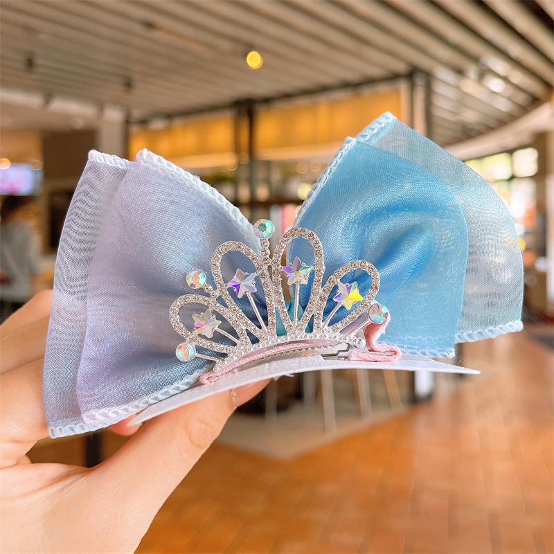 Regenbogen Schleife Geflochtene Haarspange für Mädchen - Niedliches Haaraccessoire mit Band Haarspange