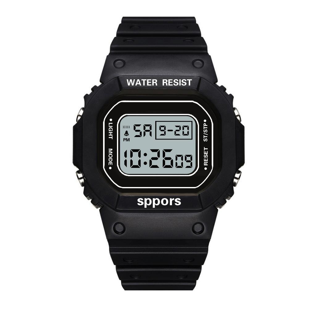 UTHAI CE117 Sports Electronic Watch Unisex Square Watches Students Digital Wristwatch Waterproof Clock Bracelet For LED