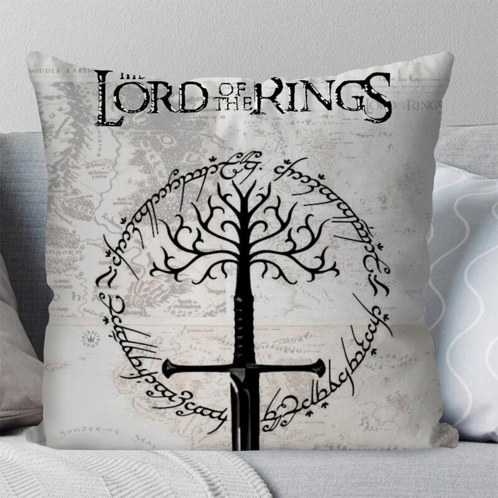 

Наволочка L-Lord Of The R-Rings Квадратная подушка Спальня Диван Досуг Комфортная подушка Автомобиль Гостиная Украшение дома 40X40 12x12Inch