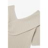 VOV Unbalance Rib Knit Pullover 7156350001