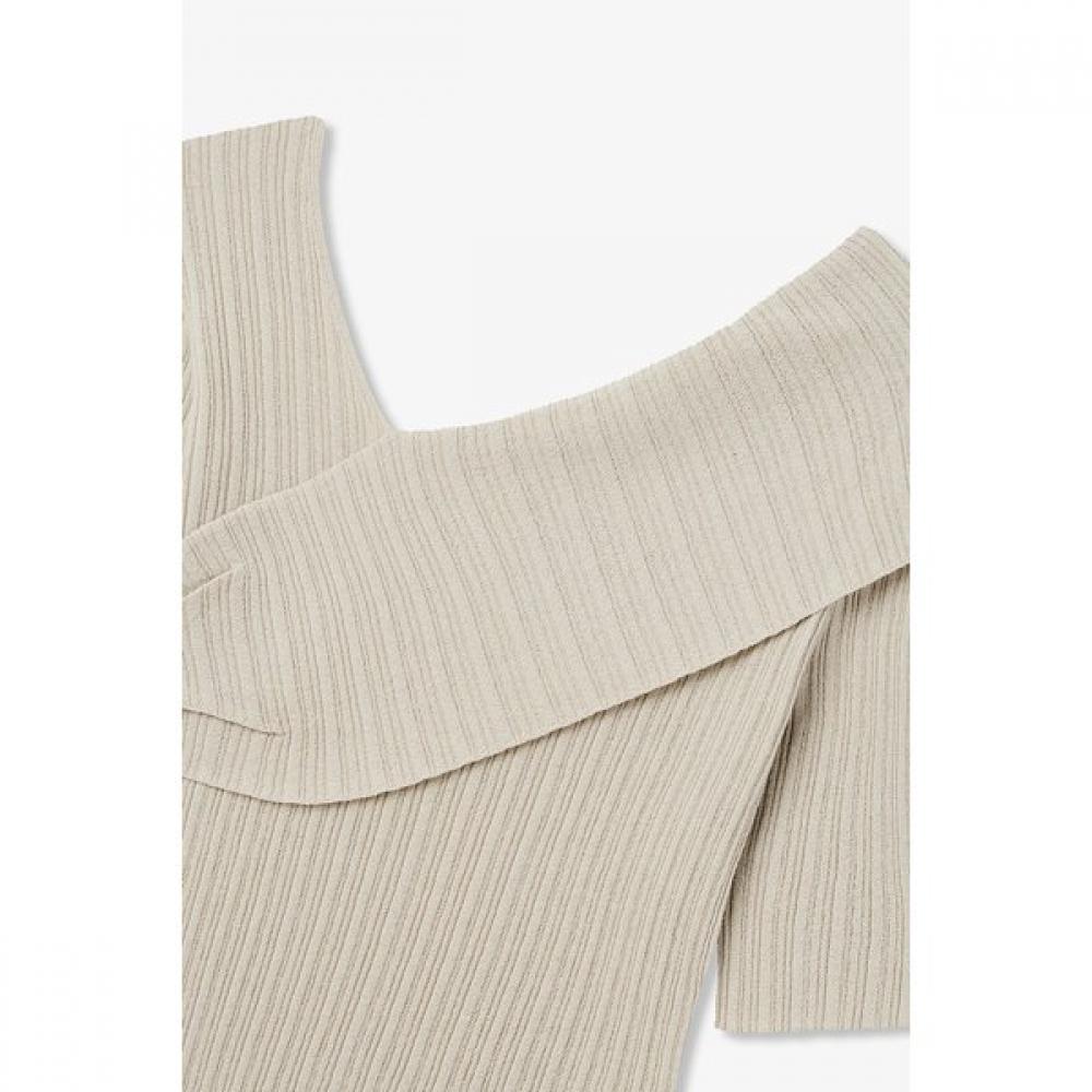 VOV Unbalance Rib Knit Pullover 7156350001
