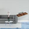 Abstract Figurine Sculpture for House Office Coffee Table Decor with Wood Wall Shelf Multipurpose