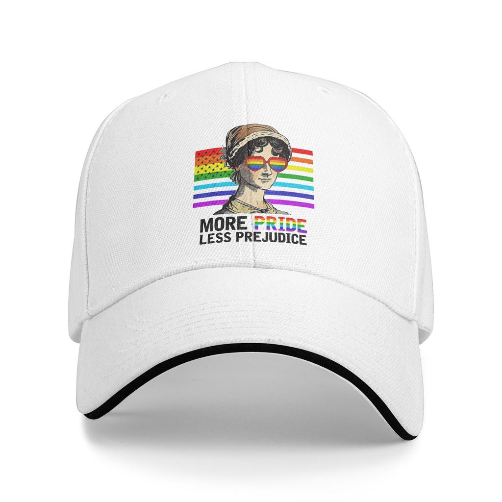 New More Pride Less Prejudice Golf Hat Unisex Style Headwear Daily Workouts Adjustable Sun Caps