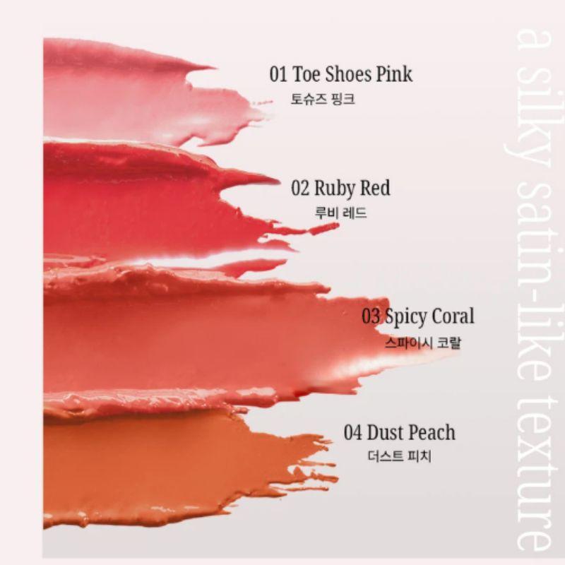 VOV Satin Slip Lipstick 3g – Satin Finish Moisturizing Lipstick