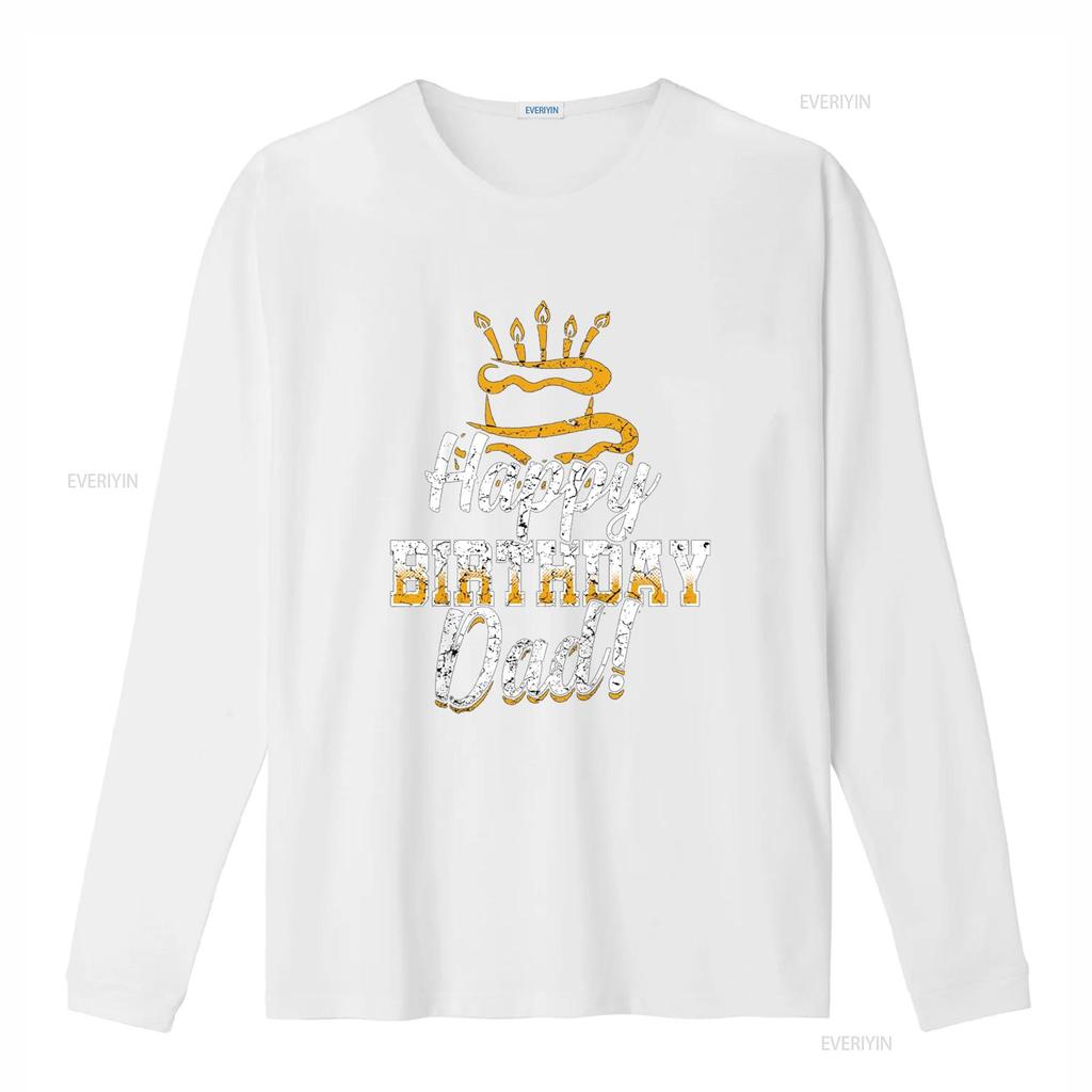 Happy Birthday Daddy Dad Papa Father BDay T Shirt Vintage Washed Unisex Top For Everyday Wear Breathable Slightly Versatile