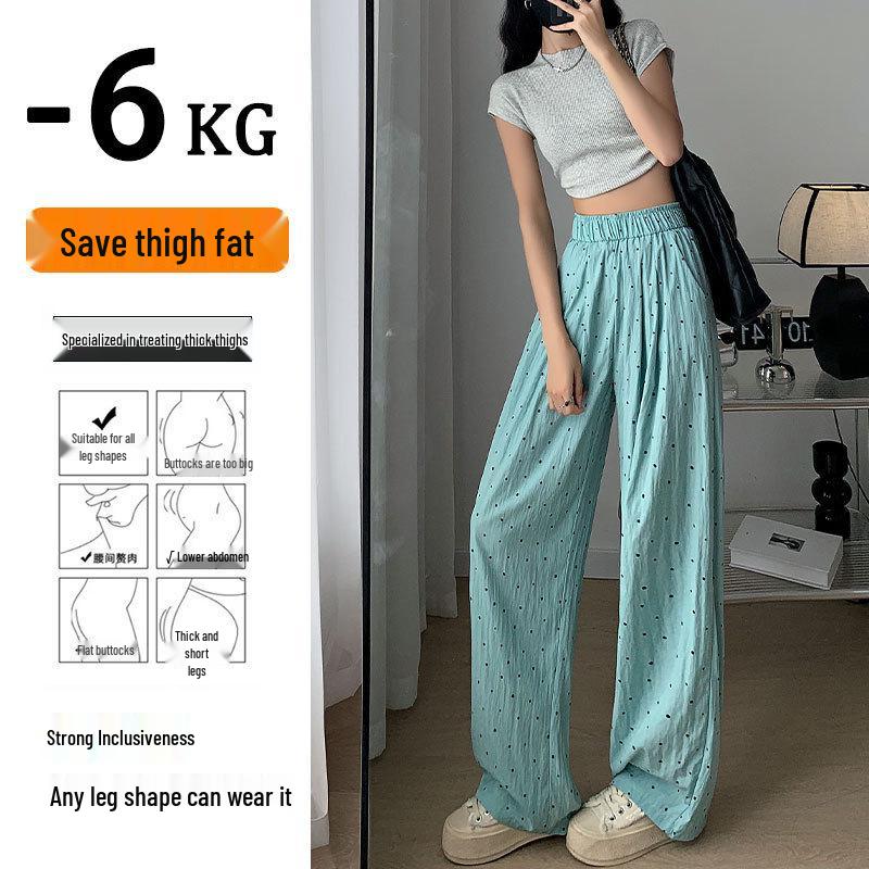 Petite Polka Dot Wide-Leg Pants for Women - Spring/Summer 2025 Collection