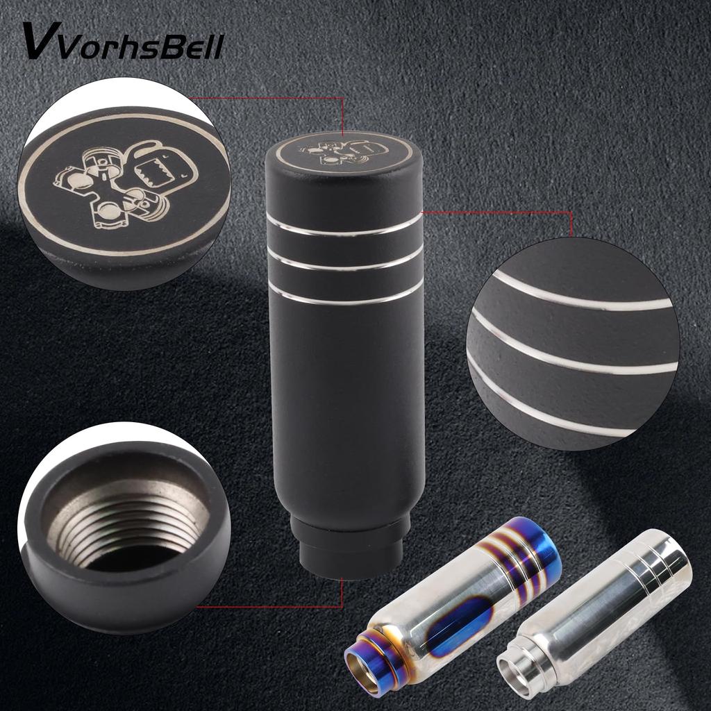 VVORHSBELL Shift Knob Funny AT/MT Car Universal Pirate Shift Lever Custom Cute Funny Shift Knob (Silver)