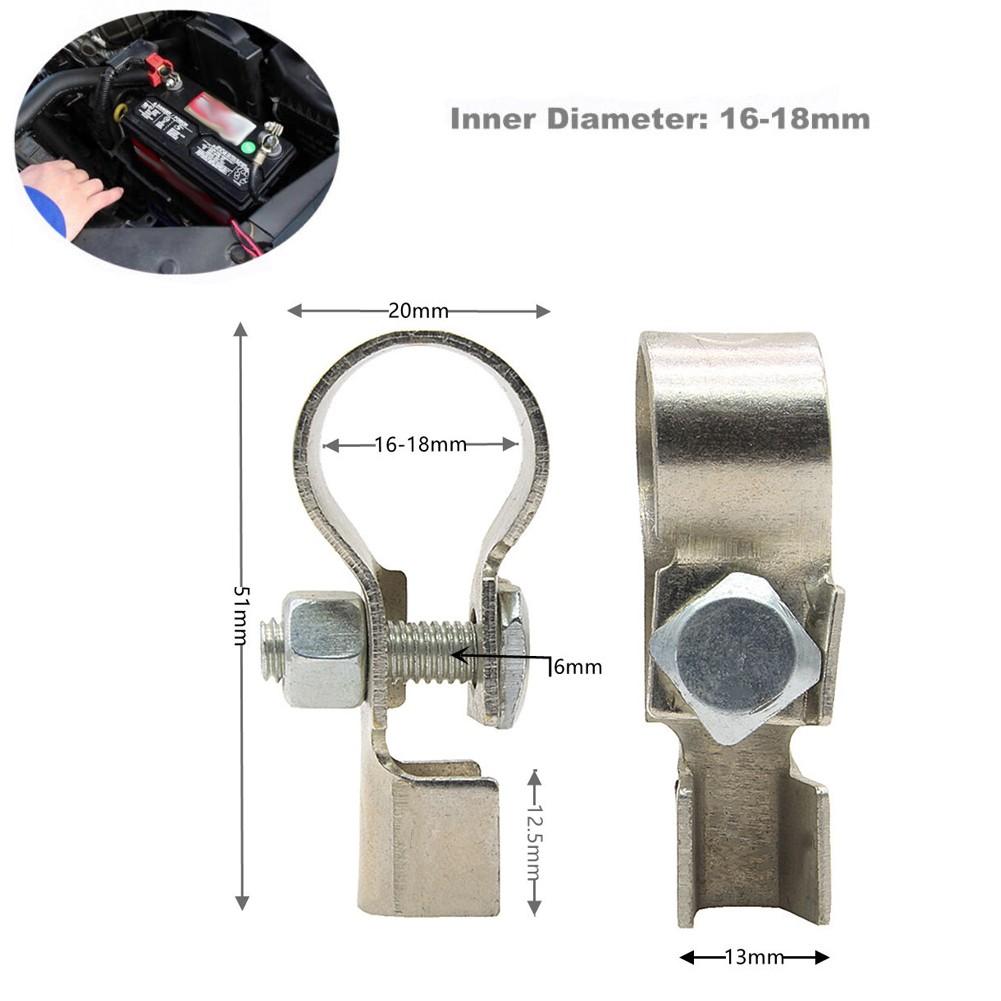 2pcs Car Buses Car Battery Termina Battery Cable Terminal Clamp Connector