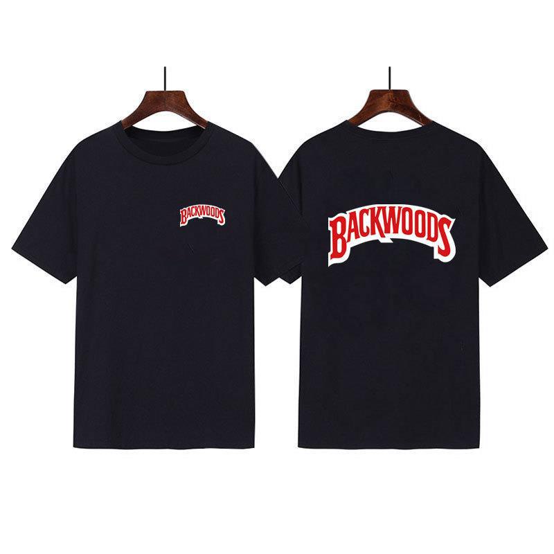 Hot-Selling Backwoods Letter Print Short-Sleeved Men'S And Women'S T-Shirts Wish Explosion