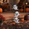 Spooky Outdoor Lawn Decorations Halloween Ghost Garden Stake LED Light, Waterproof Ground Decorative Stakes Lamp, for Yard Path Decoration Holiday