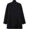 Y-3 Solid Color Stand Collar Button Placket Asymmetrical Pocket Long Sleeve Jacket Men Jackets Black IW7465