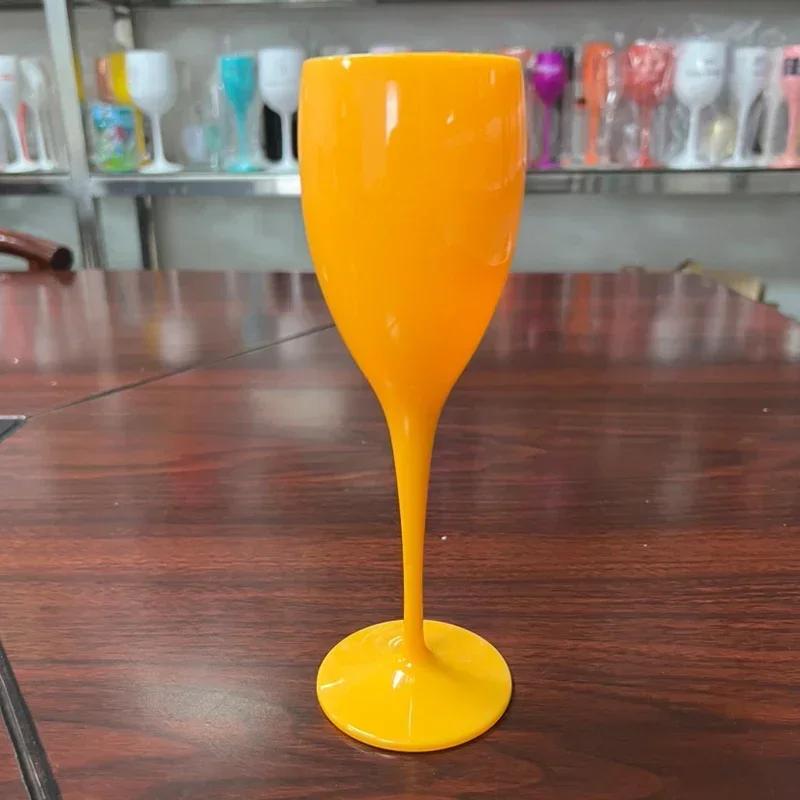 New Drinkware Oem Wine Glasses Champagne Flutes 175ML Acrylic Glass Plastic Dishwasher-safe Transparent Beer Cocktail Whisky Cup