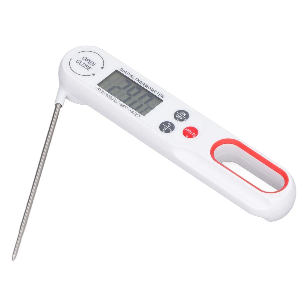 Digitales Lebensmittelthermometer Schnell ablesbar Genau Klappbar Lebensmittel BBQ Grill Kochtemperaturmesser mit Batterie