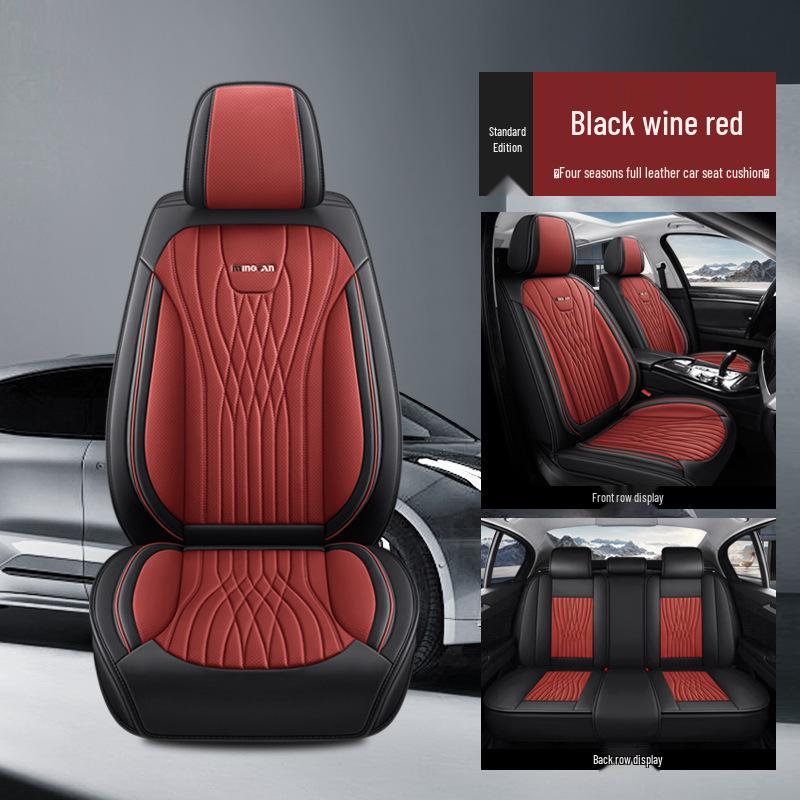 All-Season Full Leather Universal Car Seat Cover Cushion