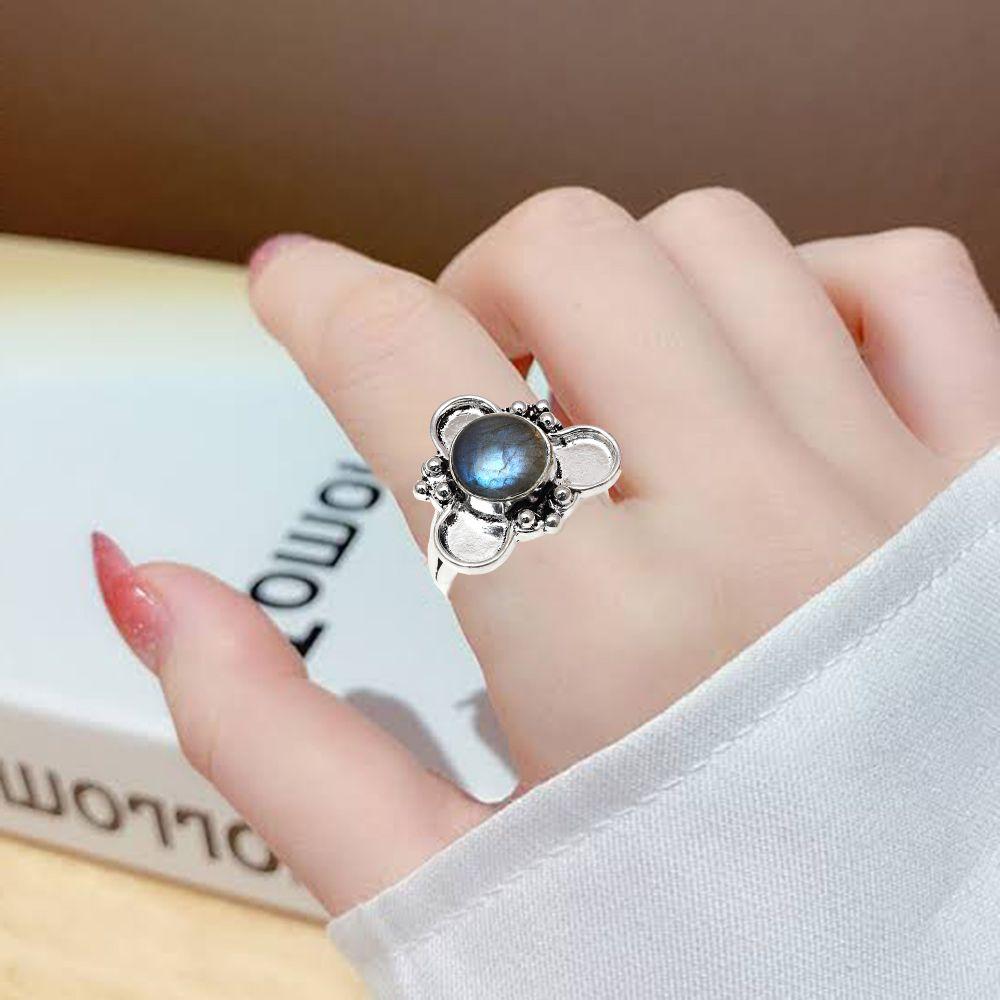 Labradorite Gemstone Handmade Silver Jewelry  "9"