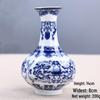 Antique Blue and White Chinese Porcelain Vase - European & American Handicraft for Flower Arrangements
