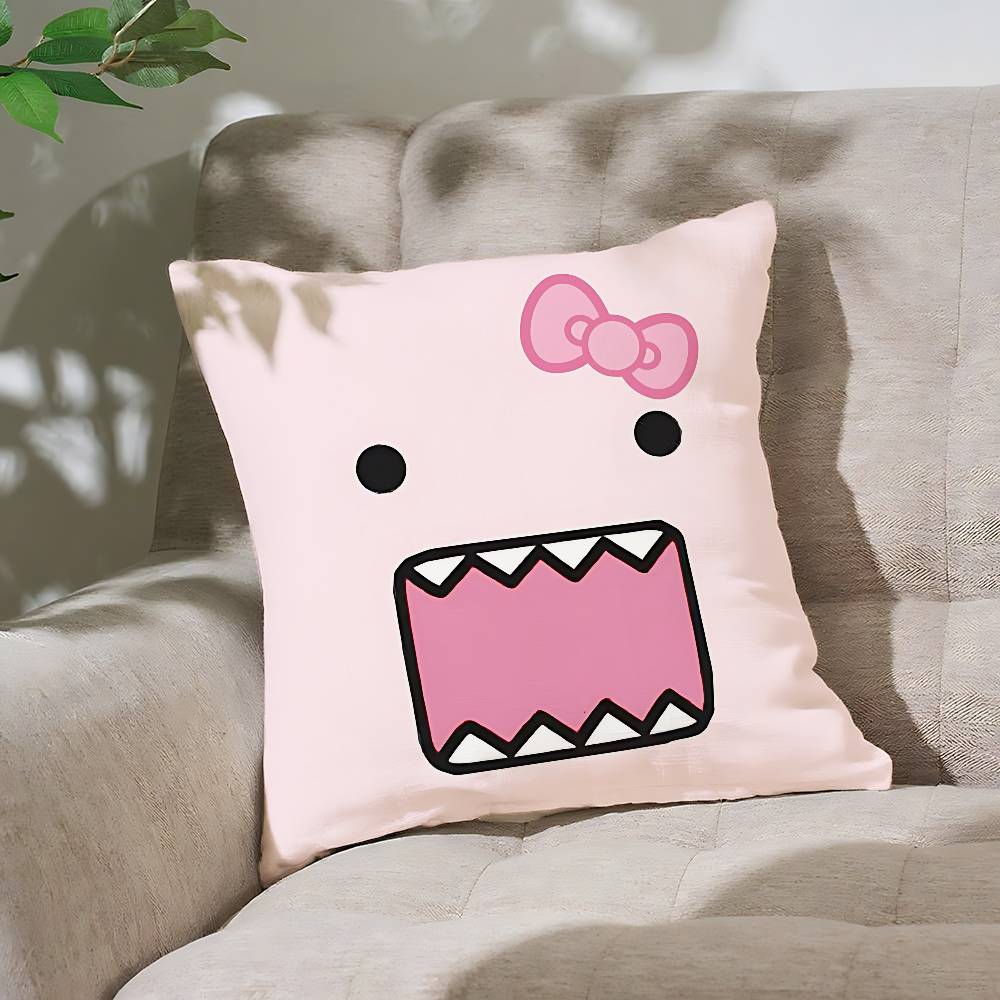 Cute D-domos (3) Pillow Case Cushion Cover Soft Cute Throw Pillow Case For Car Sofa Pillowcase Polyester With Zipper