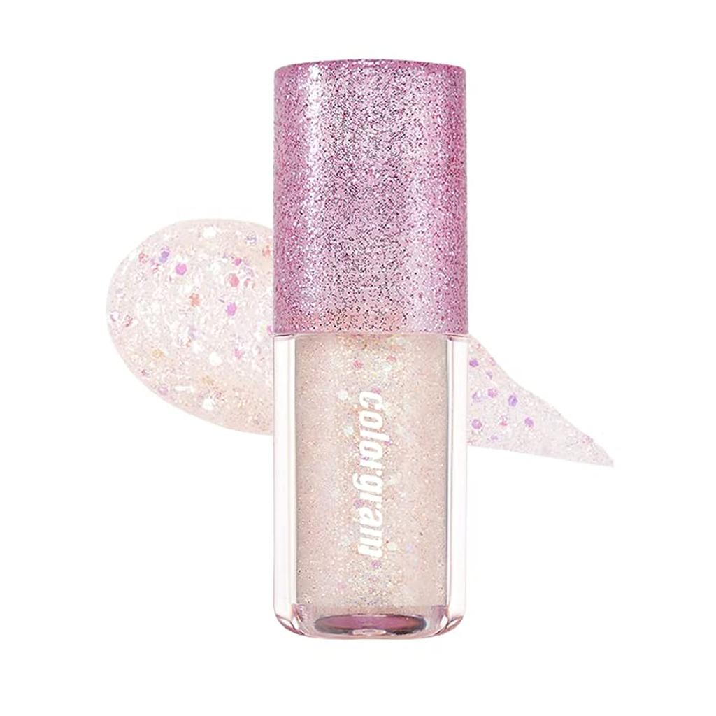 COLORGRAM Milk Bling Shadow Liquid Eyeshadow with and Korean Makeup 01 (1 pc) - Glitter, Glitter, -