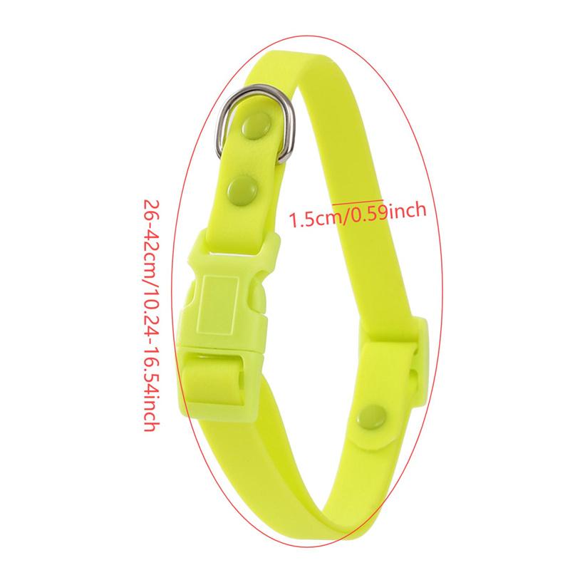 Dog Collar Waterproof Plastic Pvc Washable Quick Release Buckle Outdoor Puppy Collars Durable Adjustable For Small Medium Dogs