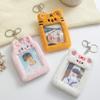 Photo Sleeves Plush Key Rings Photocard Holder Idol Photo Sleeve Case Plush Keychain ID Card Cover