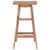 VidaXL Tabourets de bar pliables 4 pcs Bois de teck massif 44728