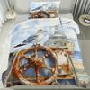 Navigation Anchor Rudder 3D Printed Bedding Set Cozy Duvet Cover King Queen Twin Single Size Birthday Gift Boy Kid Bedroom Decor