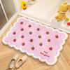 Princess please be happy floor mat cartoon imitation velvet bathroom absorbent toilet wear-resistant door mat