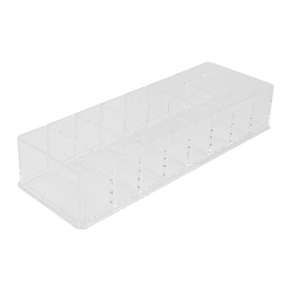 Transparent Compartment Acrylic Makeup Cosmetic Holder Storage Box Case Jewelry Organizer