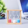 Wood Frame Hourglass Sandglass Home Table Decor Birthday Gift Random Color