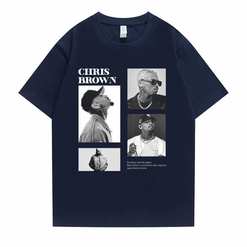 

Pop Singer Chris Brown Graphic Print T Shirt Unisex Hip Hop Fashion Oversized Tshirt Tops Unisexs Casual 100 Cotton Tshirts S