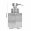 Distributeur de savon liquide en acier inoxydable avec réservoir intérieur en PP, design rechargeable, flacon pour lotion, pour comptoir