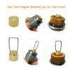 Outdoor Camping Stove Cap Gas Accessories Flat Gas Tank Anti-leak Plug Liquefied Gas Connection-Line Blocking Cap Gas Tank Cap