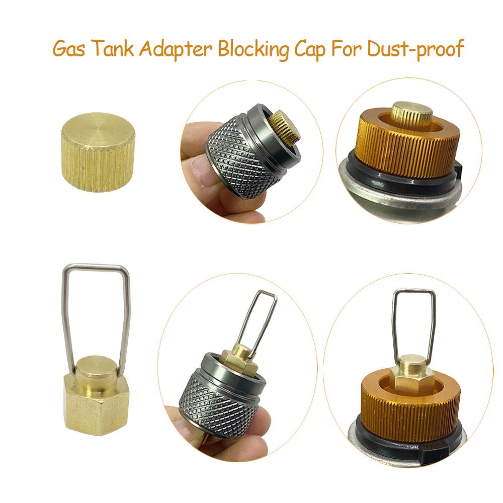 Outdoor Camping Stove Cap Gas Accessories Flat Gas Tank Anti-leak Plug Liquefied Gas Connection-Line Blocking Cap Gas Tank Cap