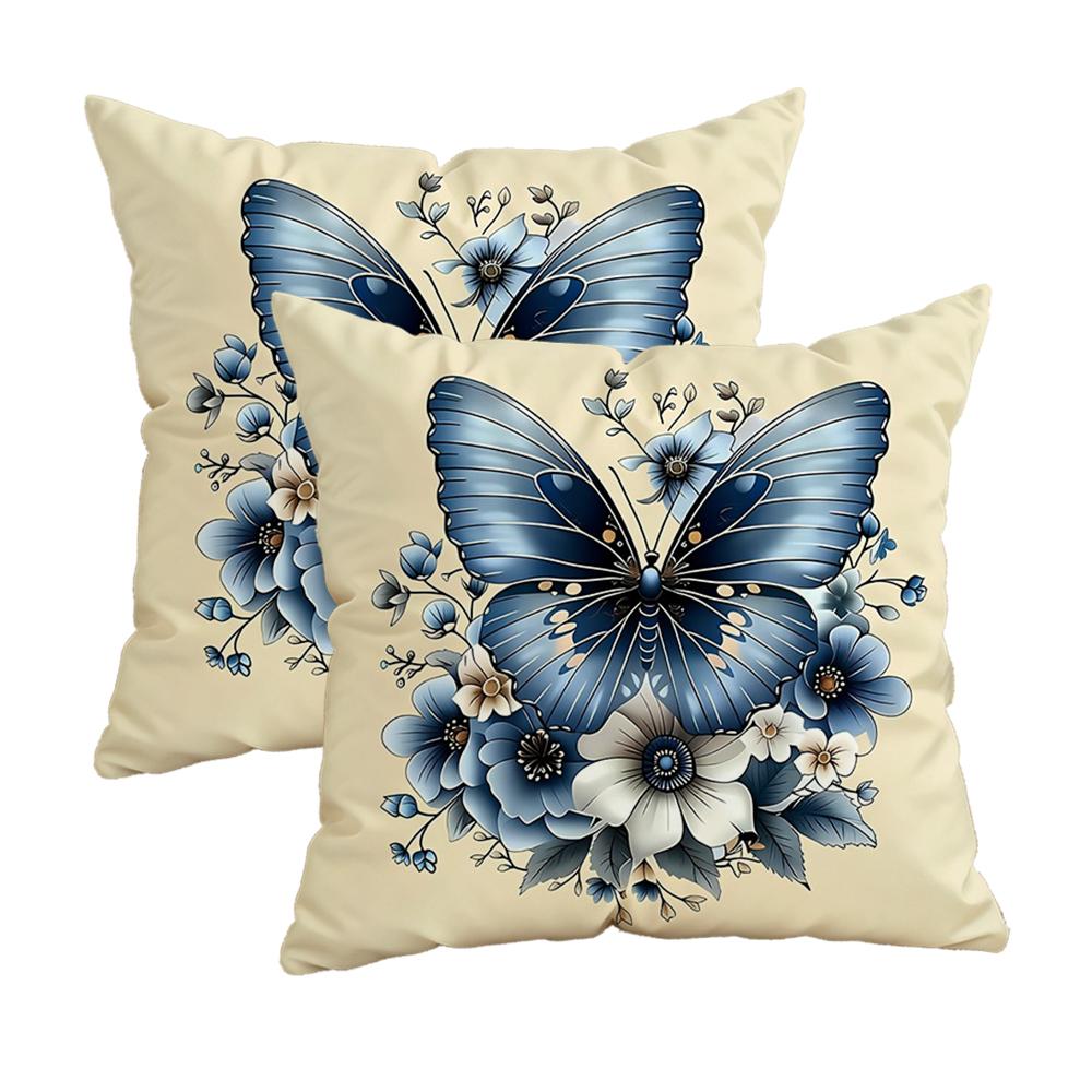 Pink Pillows With Black Rose Patternzipper Design, Decorative Pillowcase, 45X45 Cm Pillowcase