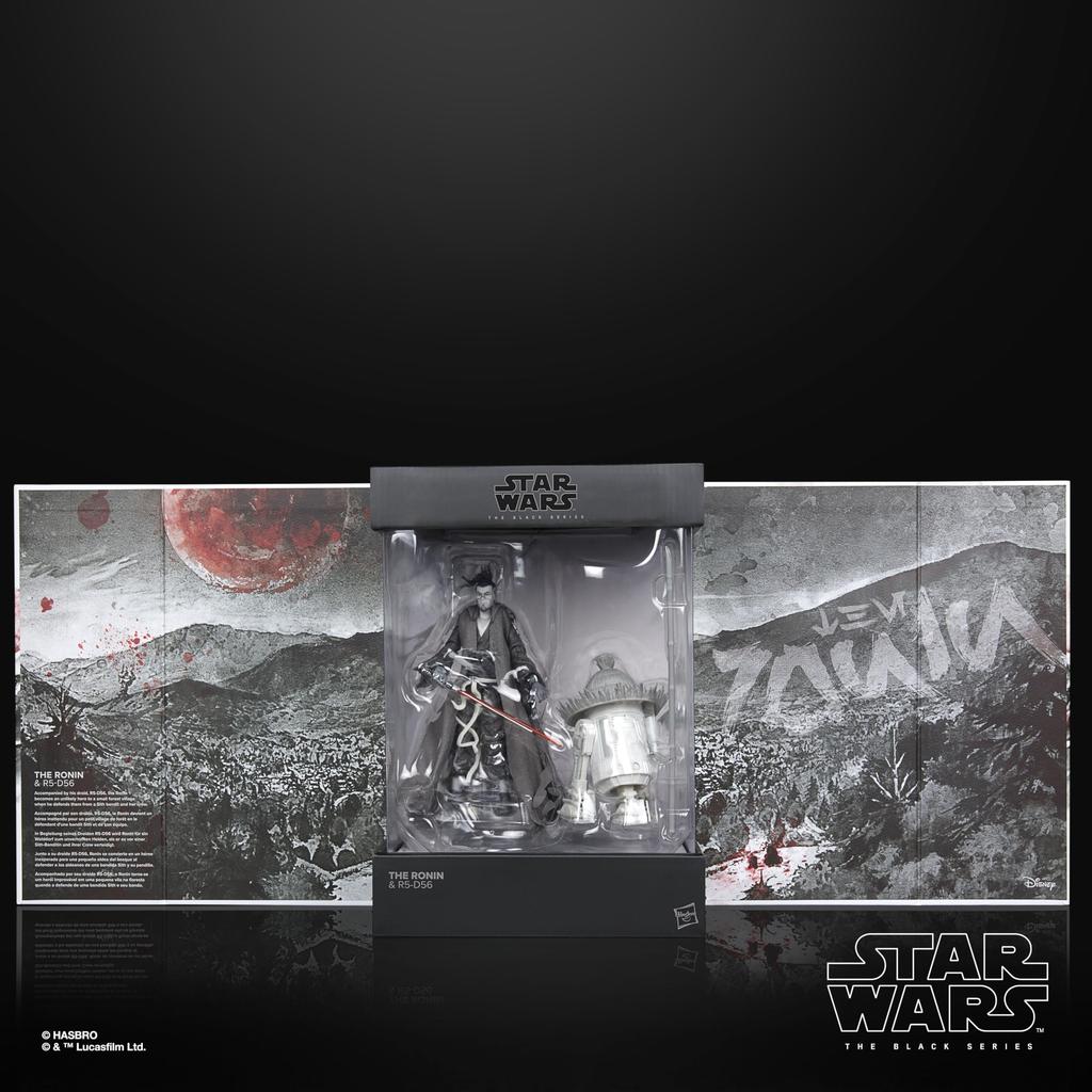 Hasbro Star Wars STAR WARS Black Series Ronin & R5-D56, Star Wars: Visions Kolekcja Premium 15 cm Figurka Akcji 2-pak G1320 Autentyczny