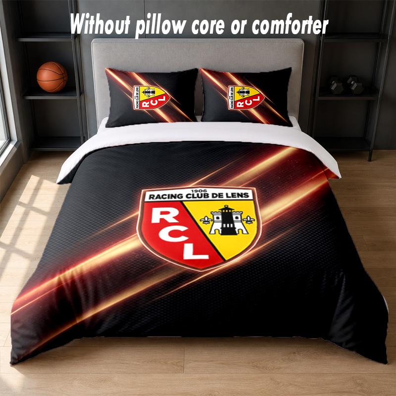 Lens FC Design Bed Bedding Set 1 Duvet Cover + 2 Pillowcases Soft Breathable Household Bed Linens