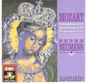 

CD PETER NEUMANN KOLNER KAMMERCHOR C Mozart Messen KV317 KV220 KV257 CDC7541852 EMI 1990 Europe Classical Used