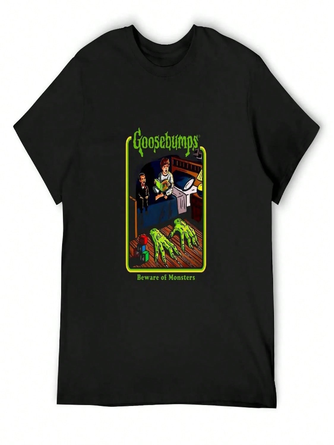 Bedtime Retro Scary T-Shirt Heavyweights Kawaii Clothes Cotton T Shirt unisex S разноцветный