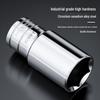 Extra Long Chrome Vanadium Steel Hex Socket, 1/2" Drive, 80mm Length, 8-32mm Electric Wrench Compatibility