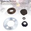 25H 82 Links Chain 25H 10mm Hole 11T Sprocket 55T4 Hole Sprocket Flywheel Adapter Set for Motorcycles ATVs