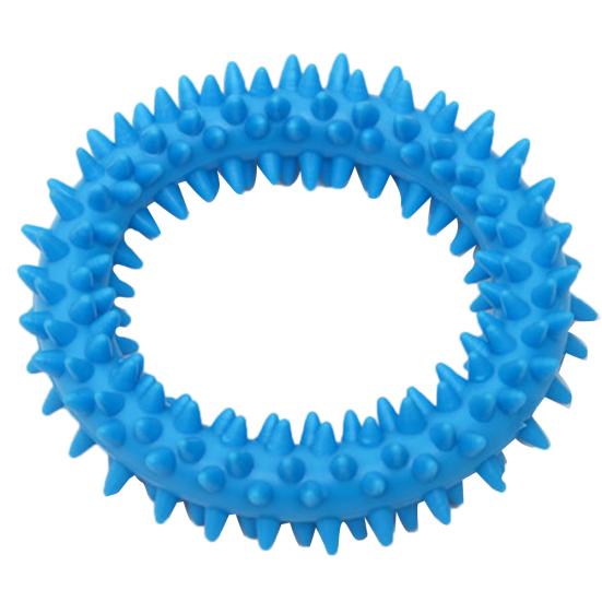 Spiky Circle Ring Dog Bite-Training Chew Molar Toy Cleaning Tooth Pet Supply