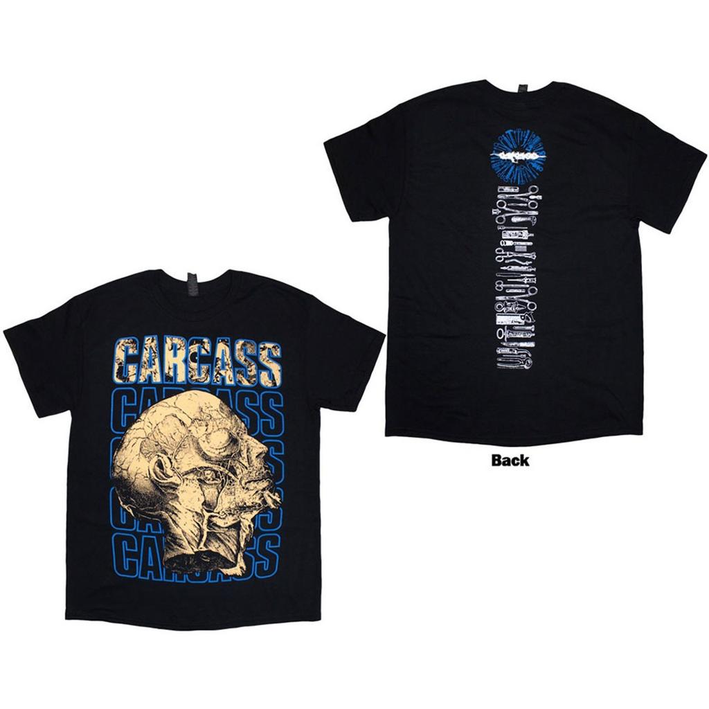 Carcass 'Necro Head' Black T Shirt NEW